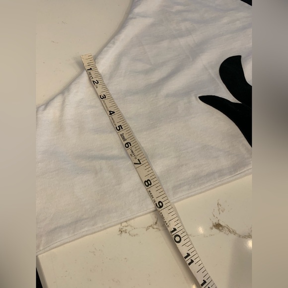 Vintage Western Shirt Women’s Size Medium Wide Sleeve White / Black Faux Suede. - Picture 6 of 12